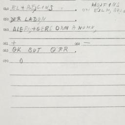 Eastern questionnaire, answ...