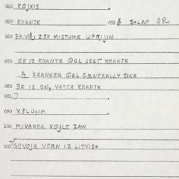 Eastern questionnaire, answ...