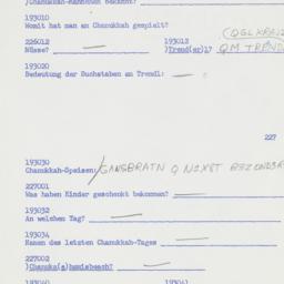 Western questionnaire, answ...
