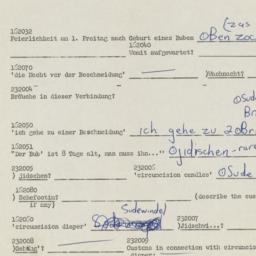 Western questionnaire, answ...