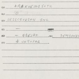 Eastern questionnaire, answ...
