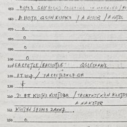 Eastern questionnaire, answ...