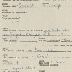 Western questionnaire, answ...