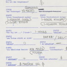 Western questionnaire, answ...
