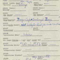 Western questionnaire, answ...
