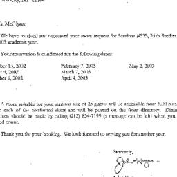 Correspondence, 2003-07-10....