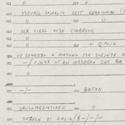 Eastern questionnaire, answ...