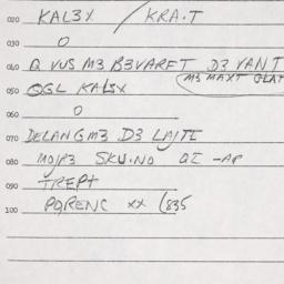 Eastern questionnaire, answ...
