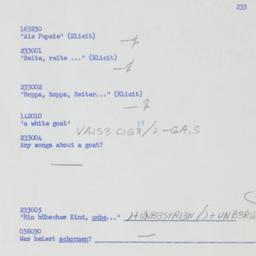 Western questionnaire, answ...