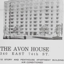 The Avon House, 340 E. 74 S...