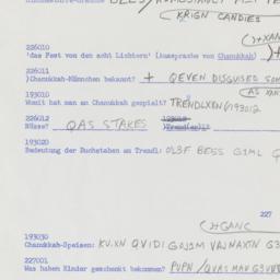 Western questionnaire, answ...