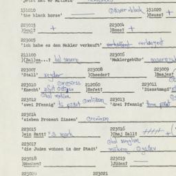 Western questionnaire, answ...