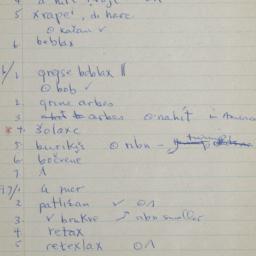 Eastern questionnaire, blue...