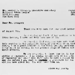 Letter from Gunnar Myrdal t...
