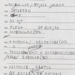 Eastern questionnaire, answ...