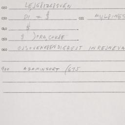 Eastern questionnaire, answ...