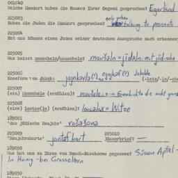 Western questionnaire, answ...