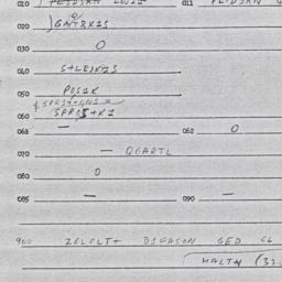 Eastern questionnaire, answ...