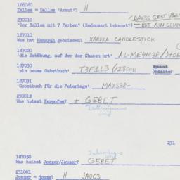 Western questionnaire, answ...
