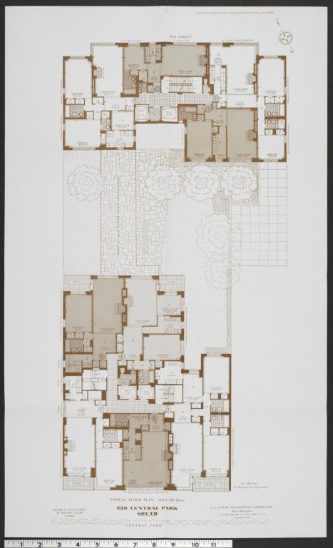 220 Central Park South, Typical Floor Plan, 2nd To 10th ...