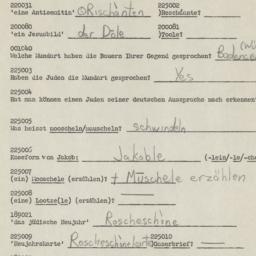 Western questionnaire, answ...