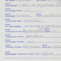 Western questionnaire, answ...