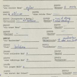 Western questionnaire, answ...