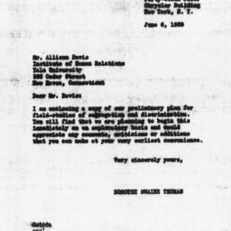 Letter from Dorothy Swaine ...