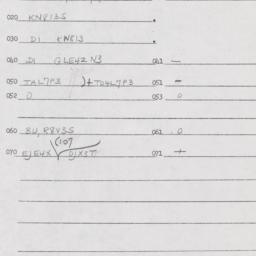 Eastern questionnaire, answ...