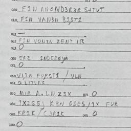 Eastern questionnaire, answ...