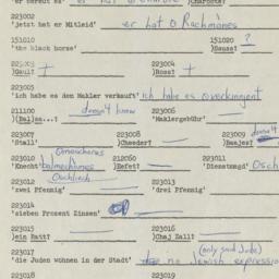 Western questionnaire, answ...