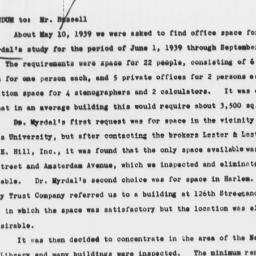 Memorandum from Robertson D...