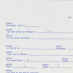 Western questionnaire, answ...