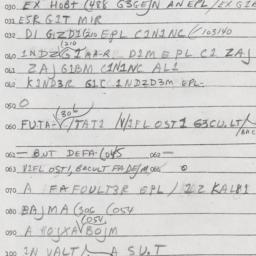 Eastern questionnaire, answ...