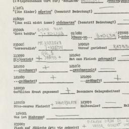 Western questionnaire, answ...