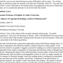Announcements, 2013-04-18. ...