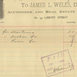 James L. Wells. Bill or rec...