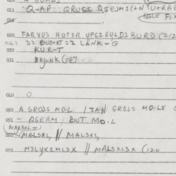 Eastern questionnaire, answ...