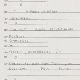 Eastern questionnaire, answ...