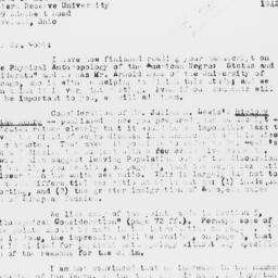 Letter from Gunnar Myrdal t...