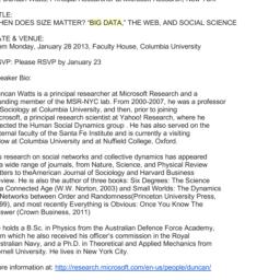 Announcements, 2013-01-28. ...