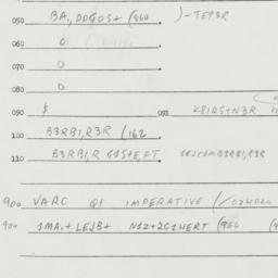 Eastern questionnaire, answ...