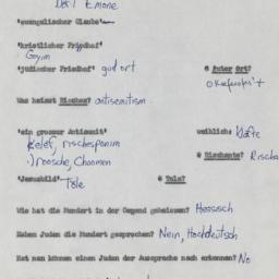 Western questionnaire, answ...