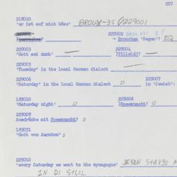 Western questionnaire, answ...