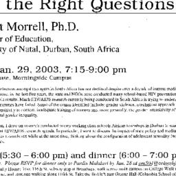 Announcements, 2003-01-29. ...
