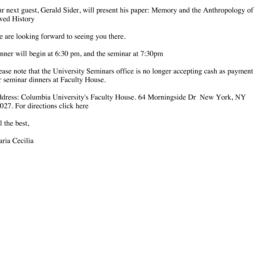 Announcements, 2013-03-13. ...