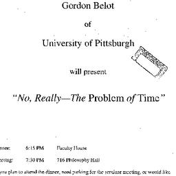 Announcements, 2004-04-20. ...