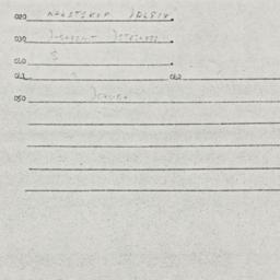 Eastern questionnaire, answ...