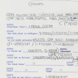 Western questionnaire, answ...