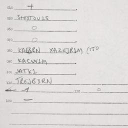 Eastern questionnaire, answ...